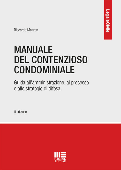 Cover of Manuale del contenzioso condominiale