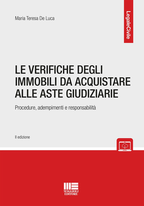 Cover of verifiche sugli immobili da acquistare alle aste giudiziarie. Procedure, adempimenti e responsabilità