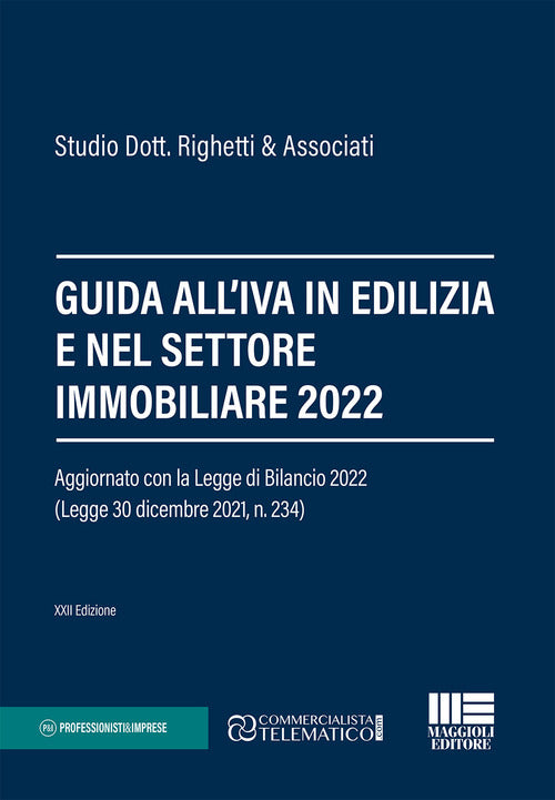 Cover of Guida all’IVA in edilizia e nel settore immobiliare 2022