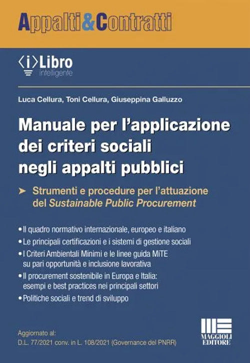 Cover of Manuale per l’applicazione dei criteri sociali negli appalti pubblici
