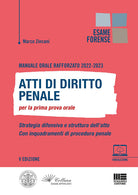 Cover of Manuale orale rafforzato 2022-2023. Atti di diritto penale per la prima prova orale