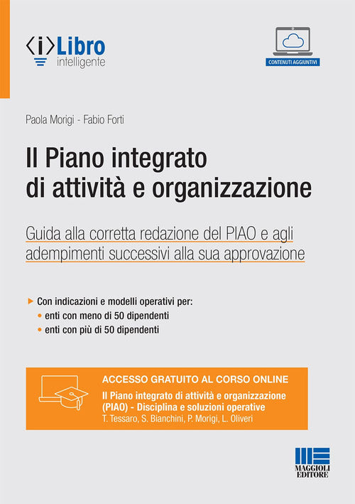 Cover of piano integrato di attività e organizzazione