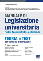 Cover of Manuale di legislazione universitaria. Profili amministrativi e contabili. Teoria e test per concorsi e formazione