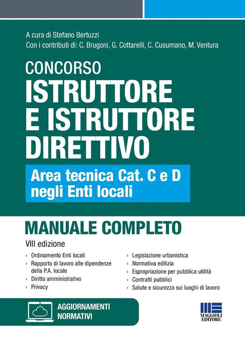 Cover of Concorso istruttore e istruttore direttivo. Area tecnica cat. C e D negli Enti locali