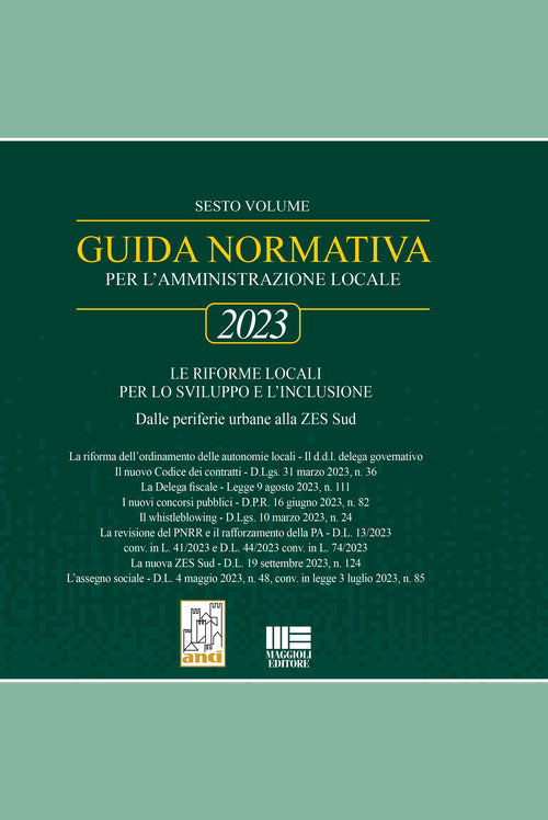 Cover of Guida normativa per l'amministrazione locale 2023