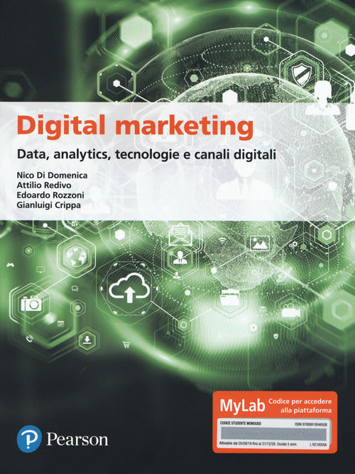 Cover of Digital marketing. Data, analytics, tecnologie e canali digitali. Ediz. MyLab