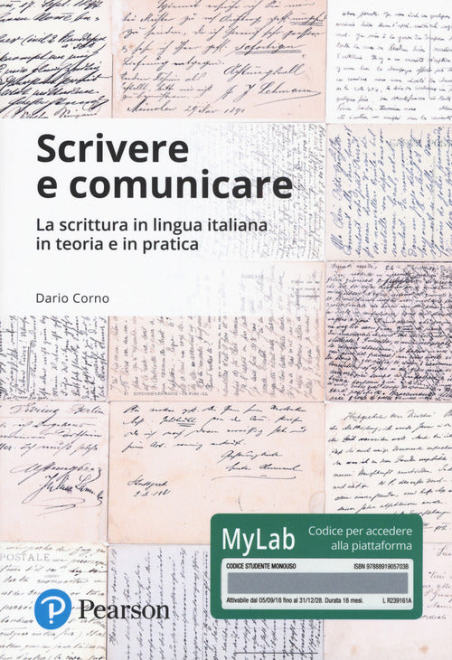 Cover of Scrivere e comunicare. La scrittura in lingua italiana in teoria e in pratica. Ediz. Mylab