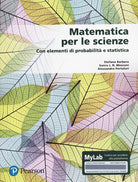 Cover of Matematica per le scienze. Con elementi di probabilità e statistica