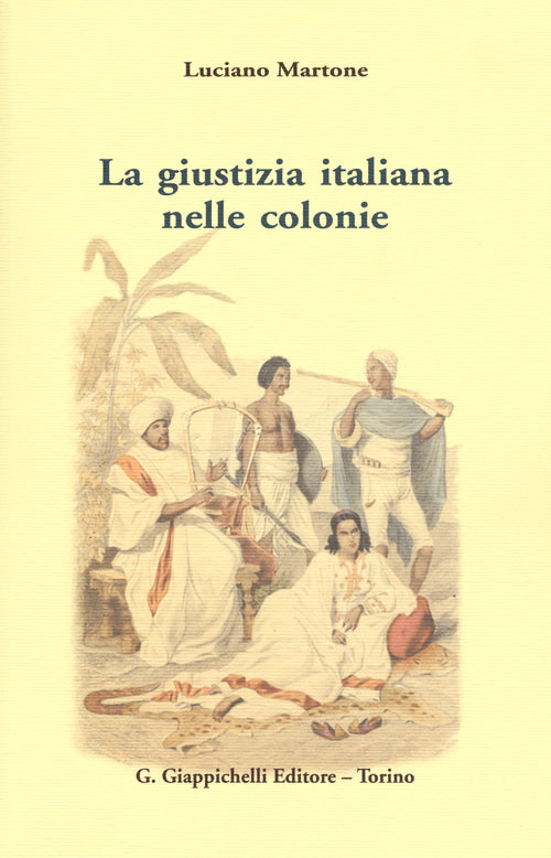 Cover of giustizia italiana nelle colonie