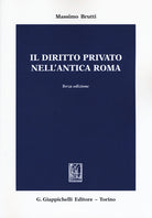 Cover of diritto privato nell'antica Roma
