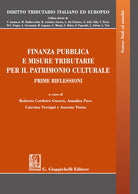 Cover of Finanza pubblica e misure tributarie per il patrimonio culturale. Prime riflessioni