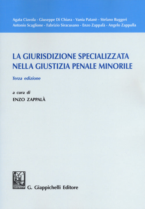 Cover of giurisdizione specializzata nella giustizia penale minorile