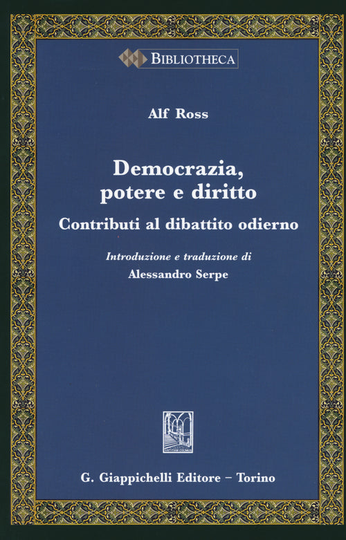 Cover of Democrazia, potere e diritto. Contributi al dibattito odierno