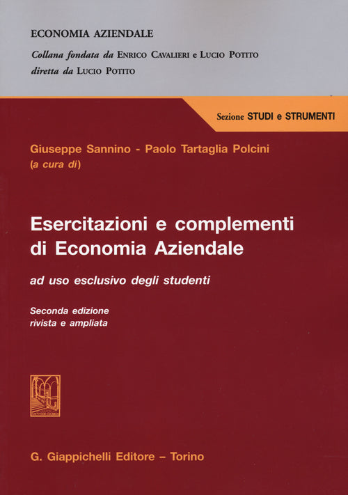 Cover of Esercitazioni e complementi di economia aziendale