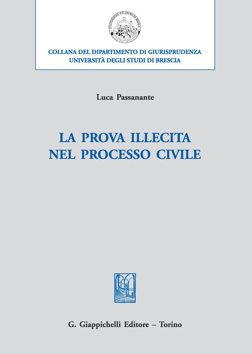 Cover of prova illecita nel processo civile