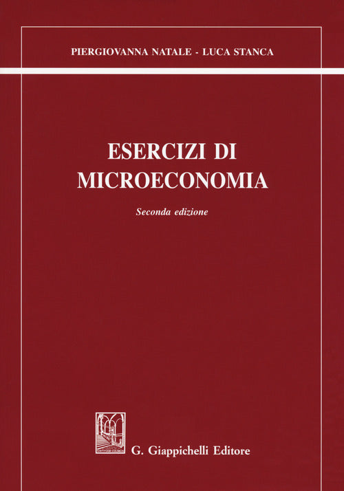 Cover of Esercizi di microeconomia