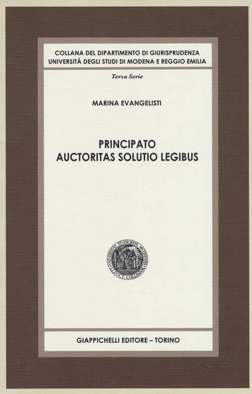 Cover of Principato auctoritas solutio legibus