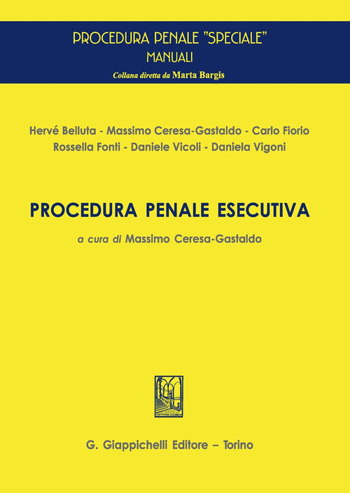 Cover of Procedura penale esecutiva
