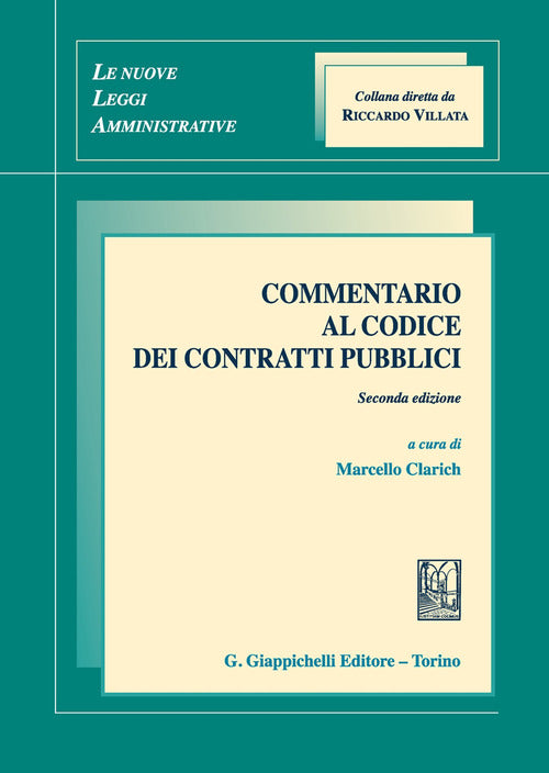 Cover of Commentario al codice dei contratti pubblici