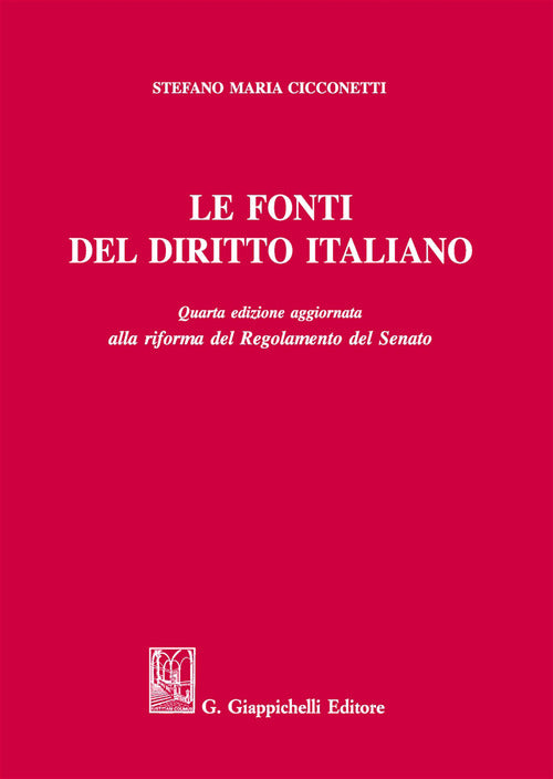 Cover of fonti del diritto italiano