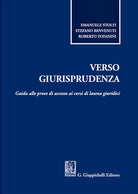 Cover of Verso giurisprudenza. Guida alle prove di accesso ai corsi di laurea giuridici