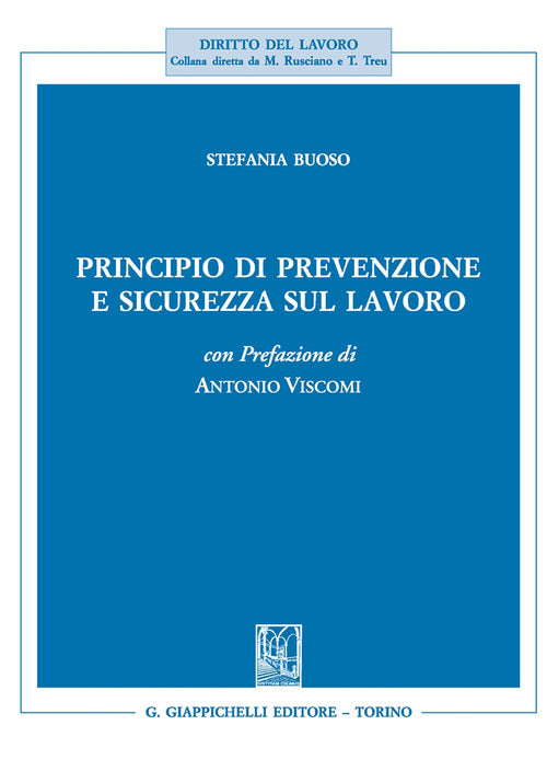 Cover of Principio di prevenzione e sicurezza sul lavoro