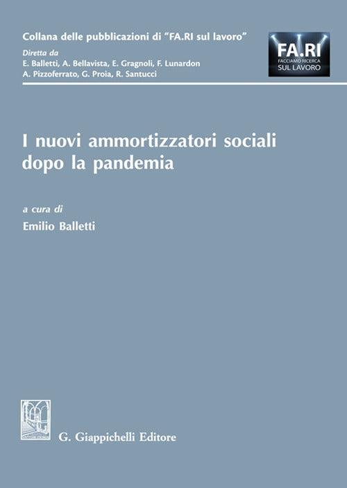Cover of nuovi ammortizzatori sociali dopo la pandemia