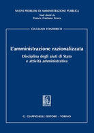 Cover of amministrazione razionalizzata. Disciplina degli aiuti di Stato e attività amministrativa