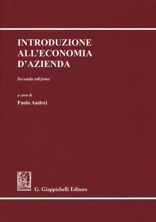 Cover of Introduzione all'economia d'azienda