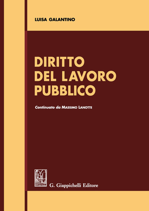Cover of Diritto del lavoro pubblico