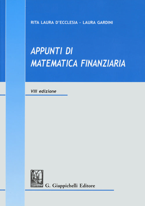 Cover of Appunti di matematica finanziaria
