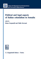 Cover of Political and legal aspects of Italian colonialism in Somalia