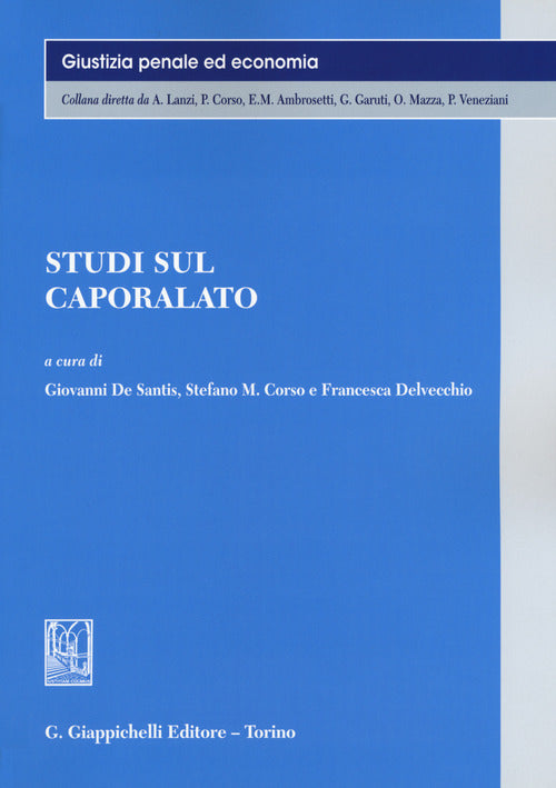 Cover of Studi sul caporalato