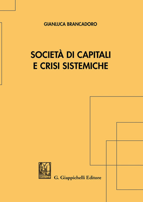 Cover of Società di capitali e crisi sistemiche