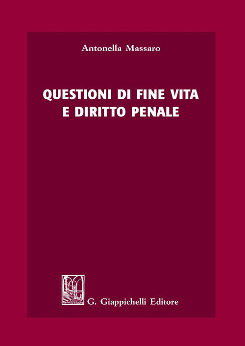 Cover of Questioni di fine vita e diritto penale