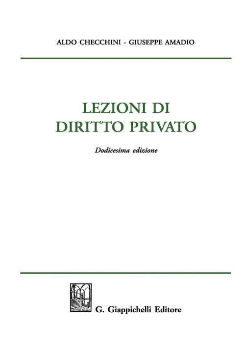 Cover of Lezioni di diritto privato
