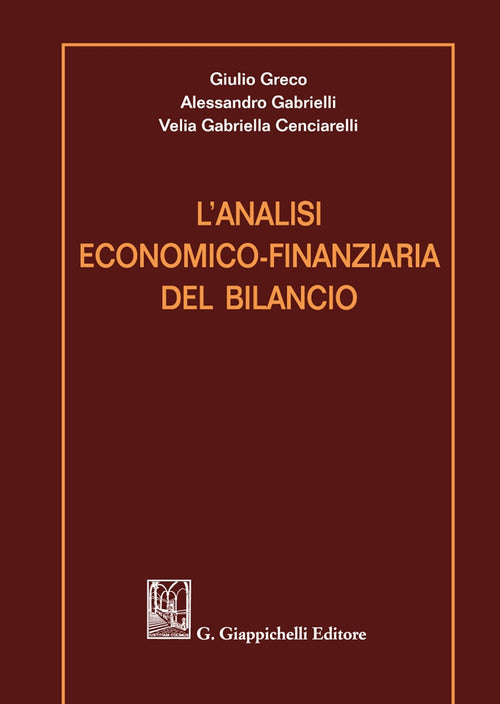 Cover of analisi economico-finanziaria del bilancio