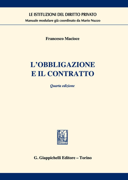 Cover of obbligazione e il contratto