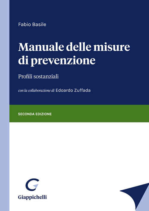 Cover of Manuale delle misure di prevenzione. Profili sostanziali
