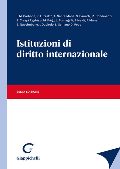 Cover of Istituzioni di diritto internazionale