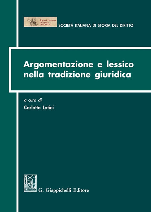 Cover of Argomentazione e lessico nella tradizione giuridica