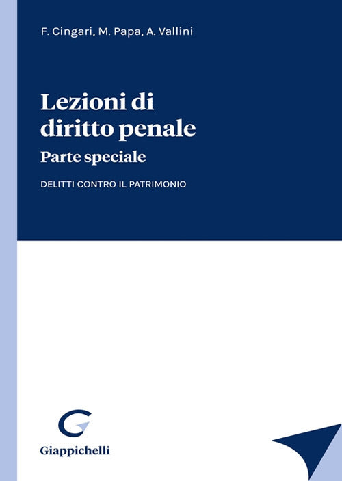 Cover of Lezioni di diritto penale. Parte speciale. Delitti contro il patrimonio