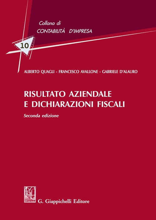 Cover of Risultato aziendale e dichiarazioni fiscali
