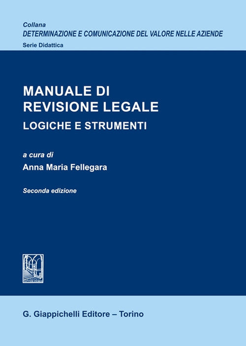 Cover of Manuale di revisione legale. Logiche e strumenti