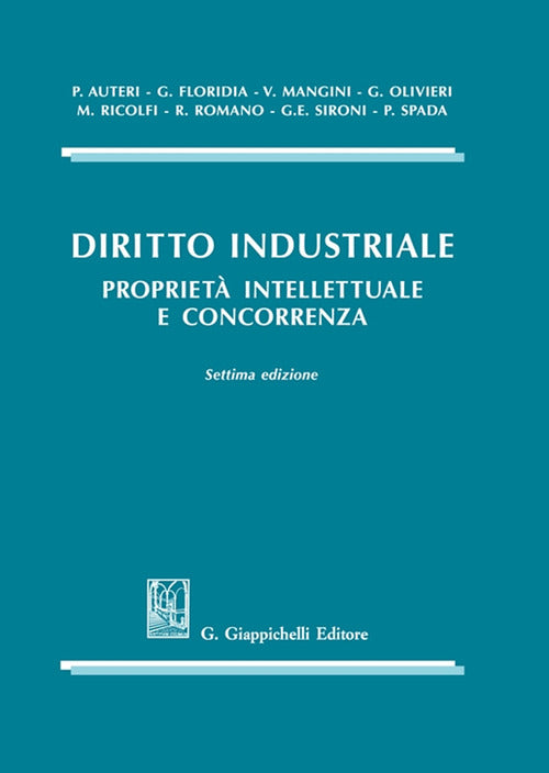 Cover of Diritto industriale. Proprietà intellettuale e concorrenza