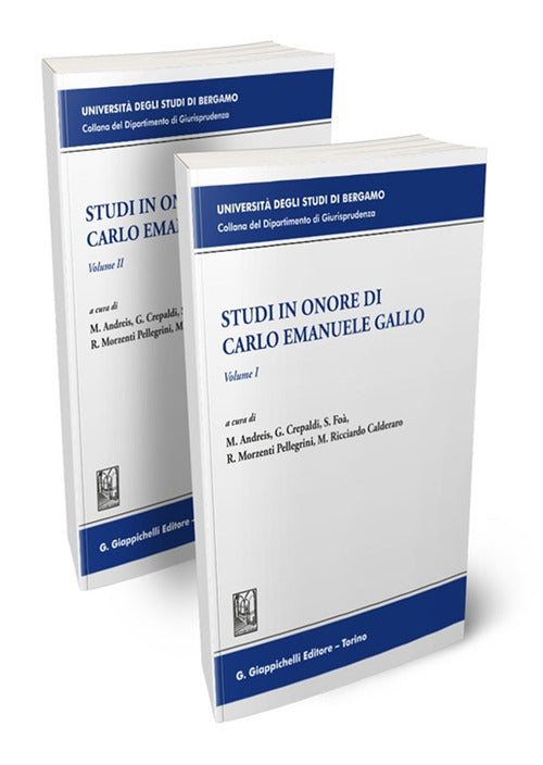 Cover of Studi in onore di Carlo Emanuele Gallo