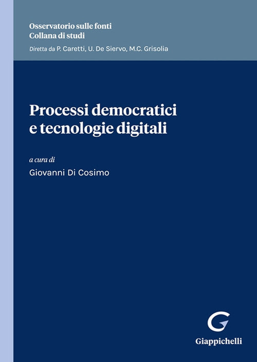 Cover of Processi democratici e tecnologie digitali