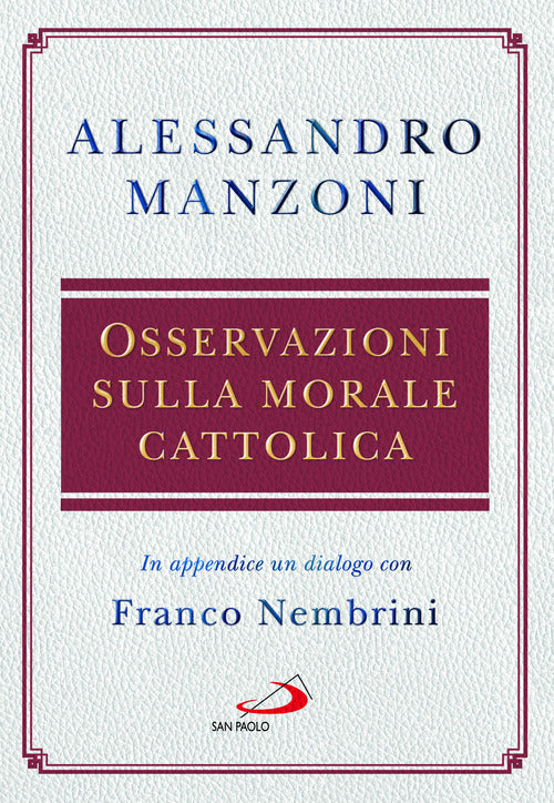 Cover of Osservazioni sulla morale cattolica