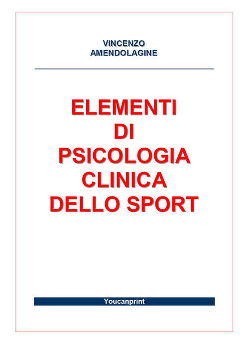 Cover of Elementi di psicologia clinica dello sport