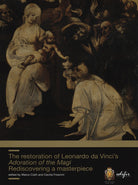Cover of restoration of Leonardo da Vinci's Adoration of the Magi. Rediscovering a masterpiece